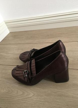 Туфли новые блочный каблук ортопедическая стелька