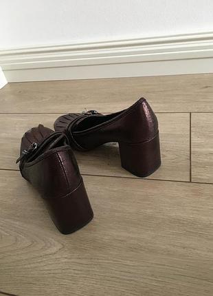 Туфли новые блочный каблук ортопедическая стелька