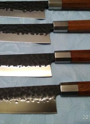Кухонный профессиональный нож киритсуке (япония) 60 един.твердости4 фото