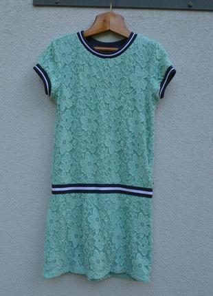 Шикарное брендовое гипюровое платье на девочку 13-14 лет