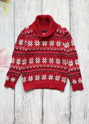 Крутая вязаная кофта свитер h&m 4-6лет