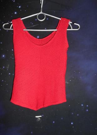 Вязаная  майка хэндмэйд
