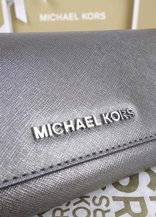 Кожаный кошелек michael kors jet set travel оригинал майкл корс7 фото