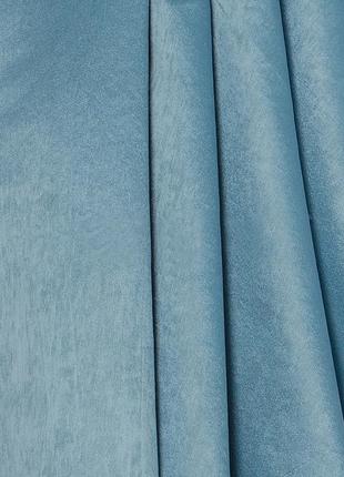 Портьерная ткань для штор жаккард бирюзового цвета2 фото
