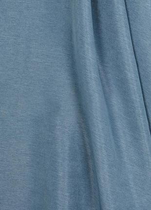 Портьерная ткань для штор жаккард синего цвета3 фото