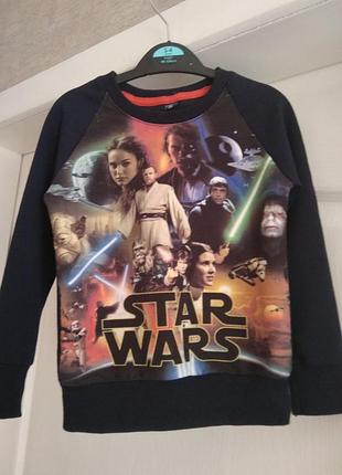 Супер кофта темна синяя с рисунком.на 2-3 года 92см