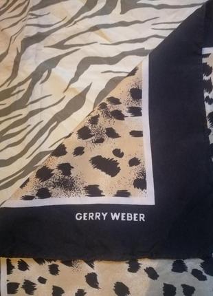 Gerry weber шёлковый платок, шов роуль.