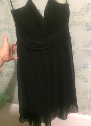 Коктельное вечернее платье, шифоновое платье миди1 фото