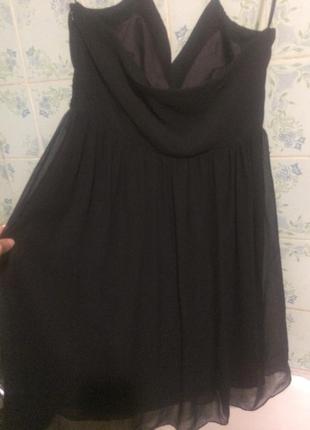 Коктельное вечернее платье, шифоновое платье миди2 фото