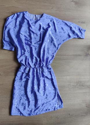 Интересное винтажное ретро платье с заниженной талией летучая мышь