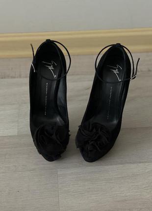 Чёрные туфли на высоком каблуке giuseppe zanotti2 фото