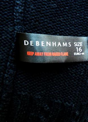 Тепленький коттоновый свитерок  черного цвета  16р.  debenhams5 фото