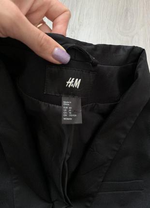 Черный стильный пиджак от h&m м- размера4 фото
