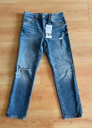 Джинсы zara zw premium the new slim cropped jeans3 фото