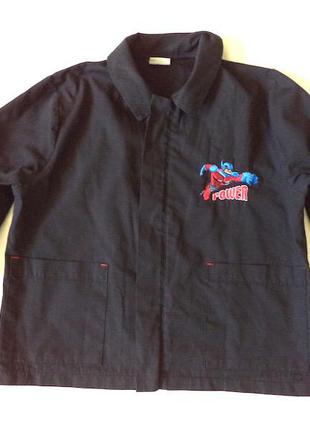 Бавовняна сорочка з вишивкою на 6 років ,navi