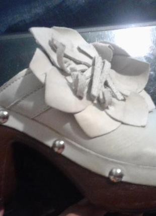 Шкіряні нові сабо, босоніжки 35р