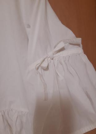 Блуза белая офис универ школа (можно беременным)3 фото