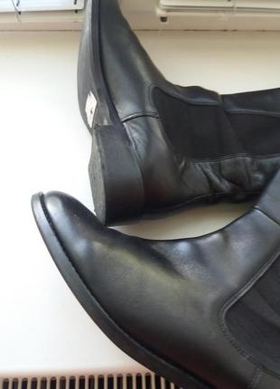 Високі чоботи челсі із високоякісної шкіри san marina 39-й р3 фото