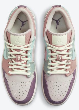 Жіночі оригінальні кросівки nike air jordan 1 low “easter pastel” кроссовки4 фото