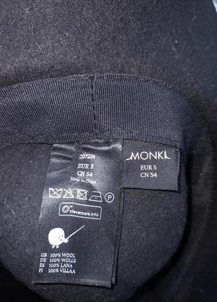 Monki шляпа  шерсть3 фото