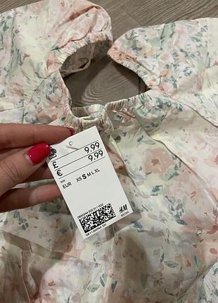 Топ блуза блузка hm h&m s 2