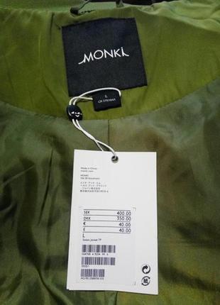 Monki asos . классная куртка бомбер ветровка . цвет между хаки и оливковым . новая с бирочками5 фото