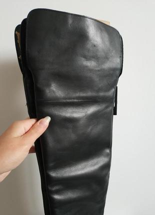 Женские кожаные высокие сапоги ботфорты испания mango европа оригинал5 фото