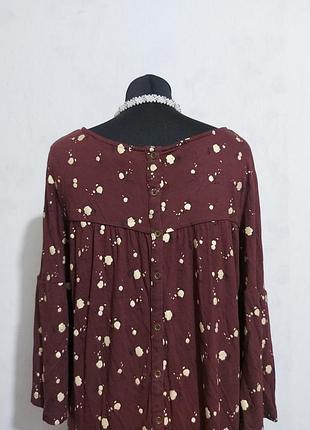 Кофта, реглан, лонгслив з віскози спинка на гудзиках, рукав - волан