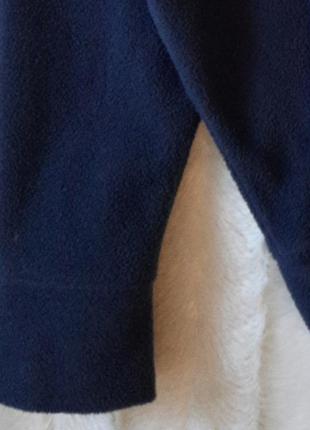 Темно-синяя флисовая кофта с капюшоном4 фото