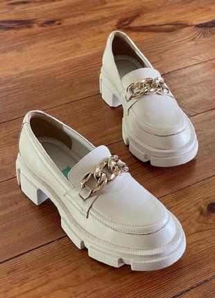 Шкіряні броги черевики з ланцюгом ручної роботи за вашим міркам