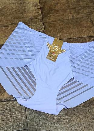 Труси жіночі трусики жіночі високі посадка висока талія бузкові безшовні