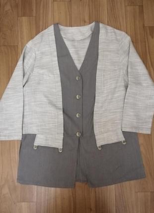 Оригінальна кофтинка-сорочка великого розміру.