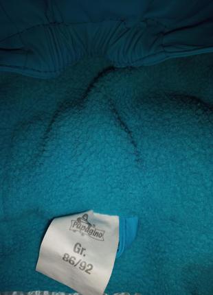 Вітровка дощовик на флісі papagino німеччина розмір 86/92 1.5/2 роки4 фото