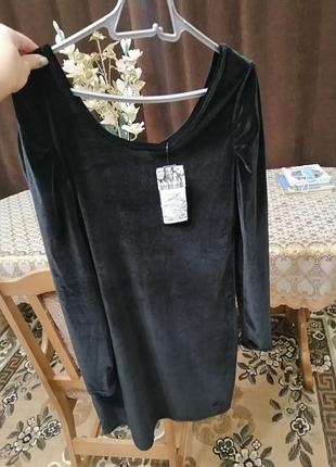 Плаття велюр m/l на зріст 160-162 см