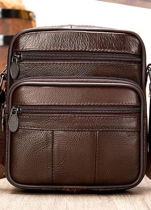 Сумка чоловіча шкіряна через плече
