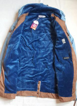 Куртка парку блакитна еврозима на дівчинку 13-16 років пальто clocolor, design in usa.4 фото