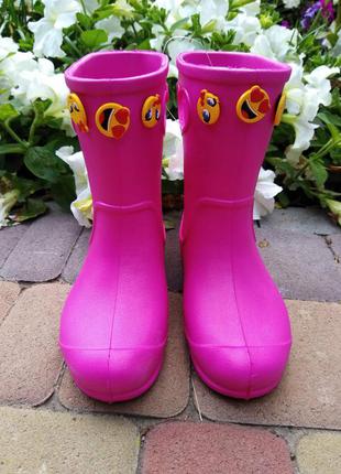 Дитячі дощові чоботи з піни (ева) для дівчинки2 фото