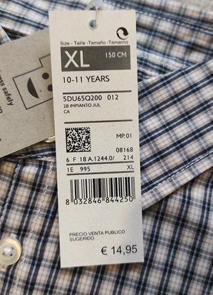 Сорочка для хлопчиків в клітку benetton 10-11 л. 4