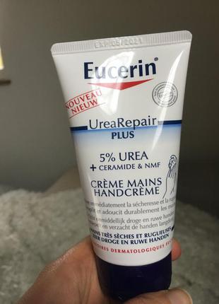 Крем для сухой кожи рук eucerin repair hand cream urea 5%2 фото