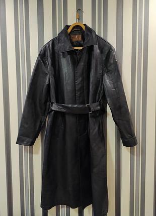 Плащ кожаный