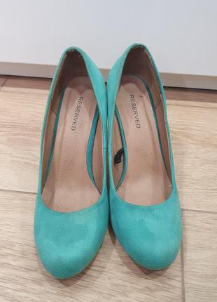 Зеленые туфли лодочки reserved💚7 фото