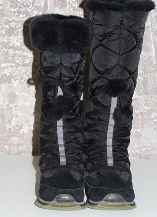 Теплющие високі зимові чоботи esprit 40-413 фото