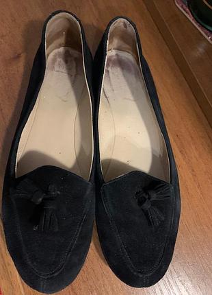 Туфли балетки мокасины кожа 24,5 см
