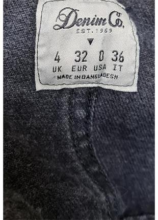 Джинсовый черный комбинезон на бретелях denim co6 фото