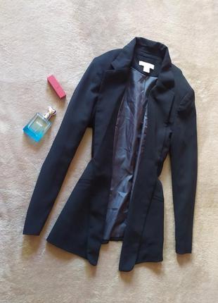 Шикарный трендовый удлинённый пиджак блейзер без застёжек2 фото