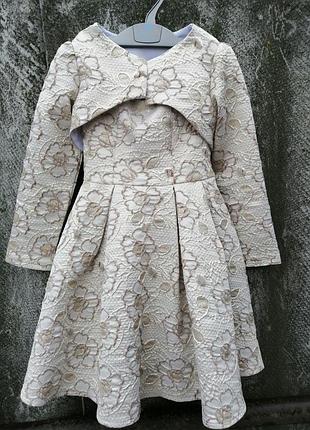 Нарядное детское платье с болеро