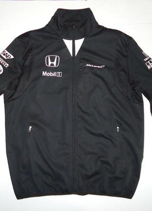 Куртка  mclaren-honda f1 team softshell черная (xl)