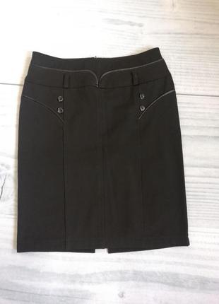 Юбка черная, утепленная размер м