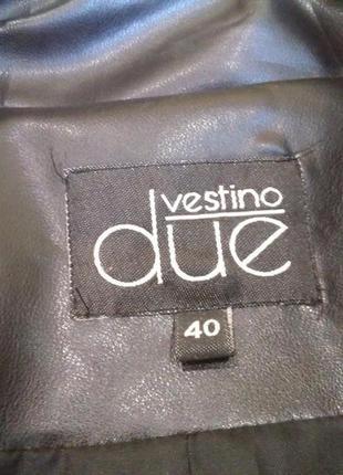 Куртка vestino due, вінтаж, масляна екошкіра, піджак, курточка чорна демісезонна6 фото