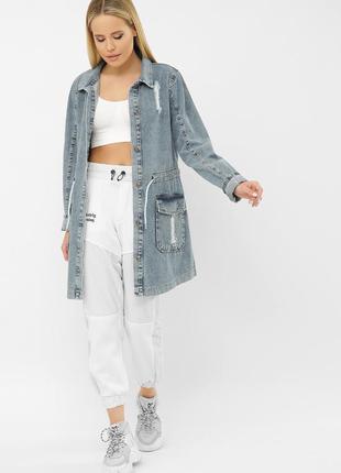 Джинсовці, джинсова куртка подовжена